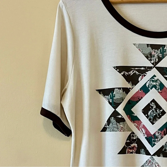 CRUEL Denim| Fun Women’s Rodeo Aztec Western Print Sz XL - Picture 4 of 6